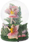 Elanze Designs Bell Flower Fairy Friends 100MM Sturdy Wind Up Musical Glitter Water Snow Globe Tabletop Dresser Nightstand Figurine Decoration Pla...