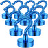 Grtard 10 Pack Heavy Duty Magnetic Hooks 25Lbs+ Magnet Hooks for Hanging, Neodymium Magnet Hooks Cruise, Magnet with Hooks Strong Magnetic Hooks f...