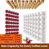 Coffee Pod Holder, K Cup Holders for Counter,10 PCS Coffee Pods Storage/Organizer,Wall Mount Coffee Pod Holder with Adhesives,Under Cabinets-White...