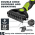 3PCS Dog Brush I Dog Brush for Shedding I Deshedding Dog Brush I Dog Bath Brush I Slicker Brush For Dogs I Dog Comb I Premium Pet Supplies (Green ...