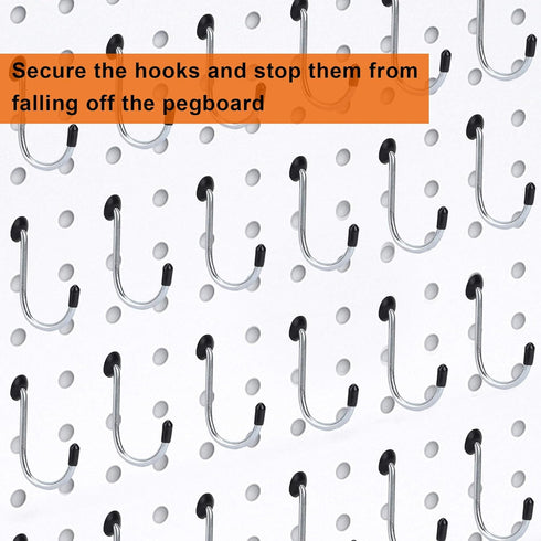 Pegboard Hook Locks, for Stopping Hooks from Falling Off, 120PCS, Black...