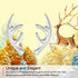 Jewever 925 Sterling Silver Deer Antlers Stud Earrings Women Jewelry...