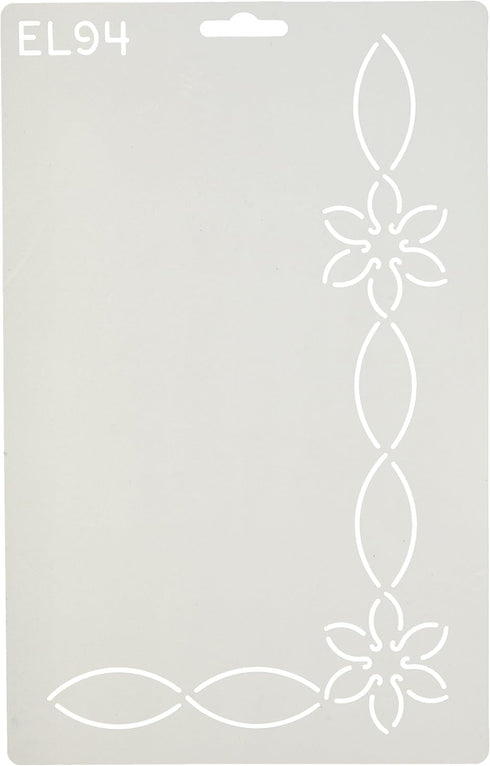 Quilting Creations Starflower Chain Border and Corner Quilt Stencil...