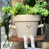 Hanging Planter Swing Face Plant Pot - Cute Resin Head Planters with Drainage Hole Indoor Outdoor Plant Holder, Succulent/String of Pearls Flower ...