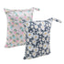 ALVABABY 2pcs Cloth Diaper Wet Dry Bags Waterproof Reusable with Two Zippered Pockets Travel Beach Pool Daycare Soiled Baby Items Yoga Gym Bag for...