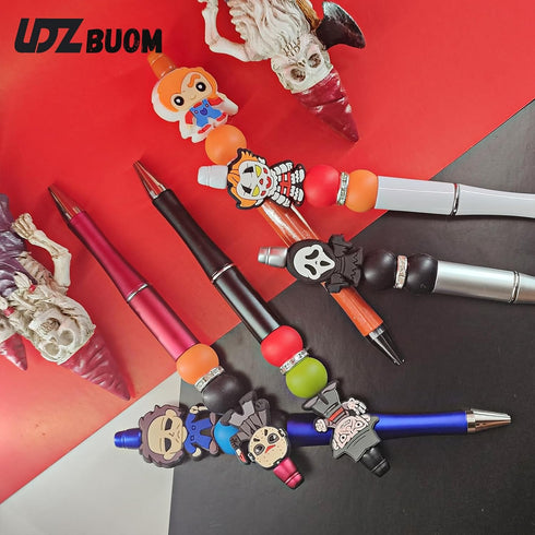 11 PCS Horror Movie Role Pen,Novelty Halloween Spooky Horror Pens For School Office Supplies With Kids And Adults (ABCDEF+5)...