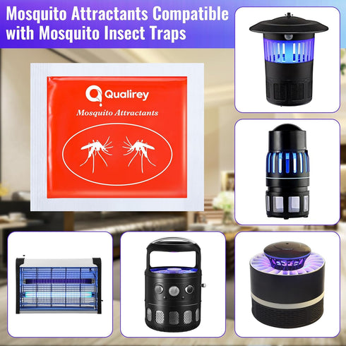 4 Pcs Mosquito Attractants for All Bug Zapper Bait Refill, Safe Mosquito Lures Fly Bait, Clip on Mosquito Trap Attractant Bait Hang Bug Zapper Ref...