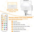E12 Rechargeable Light Bulbs with Remote Control Timer and 15 Color Temperature,350LM,Removable Base,Magnetically,Battery Operated Light Bulbs,USB...