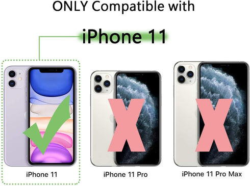 Compatible for iPhone 11 Case, Clear Crystal TPU Phone Cases Compatible with iPhone 11 6.1 Inch...