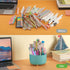 Rotating Pencil Holder for Desk, 360-degree Spinning Makeup Brush Holder Organizer for Vanity, 5 Slots Pen Pencil Cup Holder for First Day of Scho...
