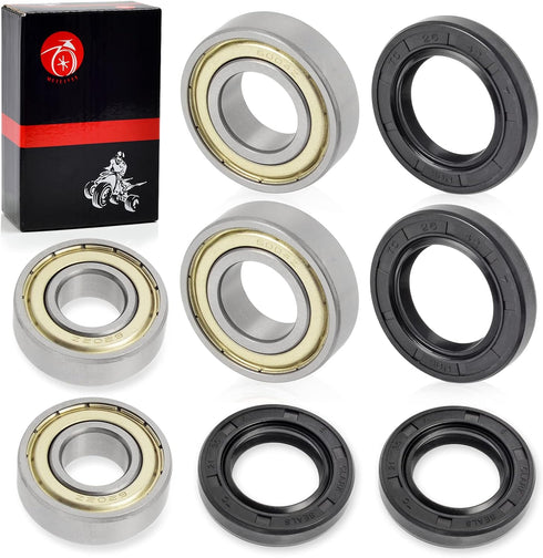 Front Wheel Bearing & Seal For YAMAHA Banshee Warrior 350 1988-2006 Bear Tracker Big Bear Bruin 250 2001-2009 YFZ450 W V R RSE...