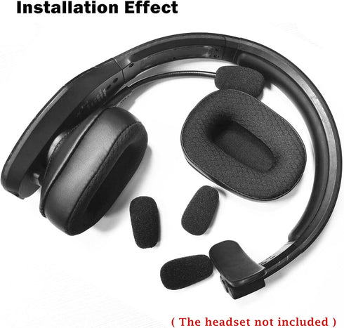 TaiZiChangQin Upgrade Ear Pads Ear Cushions Kit Replacement Compatible with VXI BlueParrott B450-XT B650-XT S450-XT Bluetooth Headphone Fabric Ear...