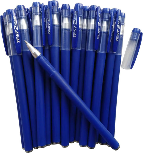 20 Pcs Gel Blue Pens,0.5mm Gel Ink Pens,Blue Barrel,Premium Blue Ink and Comfort Grip For Note Taking Office School Supply.(Blue ink)...