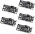 Mini DC-DC Boost Module | Adjustable Voltage Regulator | 3.7V to 12V | 5V/8V/9V/12V Output | Lithium Battery Boost 5PCS...