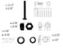 LBY 8 Sets 5/16-18×2-1/2'' Hex Head Screws Bolts(Fully Threaded), Nuts(Heavyd), Flat & Lock Washers Kit, Alloy Steel (Black)...