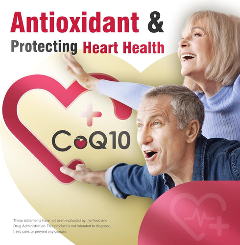 CoQ10 200mg Softgels for Heart Health, Powerful Antioxidant Supplement for Vascular Health, Energy Production, High Absorption CoQ10 Nutritional S...
