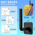 Hat Rack for Wall Hat Organizer (12-Pack), Hat Racks for Baseball Caps, Adhesive Hat Hooks for Wall, No Drilling Hat Hangers for Closet Cowboy Hat...