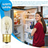 Whirlpool Microwave Light Bulb 40Watt - Microwave Light Bulbs Under Hood - E17 Intermediate Base Replacement Bulbs for Over Stove Appliance Refrig...