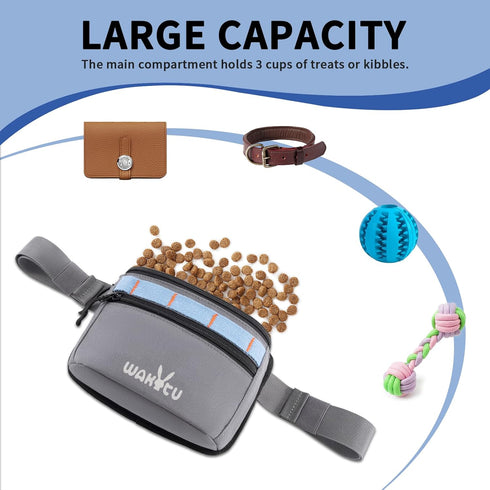 Dog Training Treat Pouch for Doggie Puppy Treat Snack Bags Reward Pouch Bait Bag Dog Treat Carrier Holder with Clip Waist Belt...