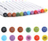 M MAXIMUMCATCH Maxcatch 12 Colors Double Head Fly Tying Marker Pen UV Resistant Tying Material (12 Colors Pen Combo)...