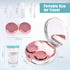 Contact Lens Travel Kit with Cleaner Washer, Portable Contact Box with Mirror Tweezers Remover Tool Solution Bottle for Daily Outdoor...