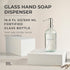 MaisoNovo Hand Soap Dispenser for Bathroom | 16.9 fl oz Clear Glass Silver Pump x 1...