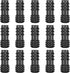Drip Irrigation Fittings for 1/2 inch Irrigation Tubing(0.60"-0.63" OD), 15 Pieces End Plug Barbed Connectors, End Caps Plastic Plug Nuts for 1/2"...