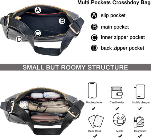 Small Crescent Shoulder Bags Purses for Women Retro Classic Clutch Hobo Tote Purse and Handbag Cute Crossbody Bags...