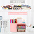 Cute Pen Organizer with Drawer, Multi-Functional Small Desktop Accessories Organizers, Pencil Holder for Desk Office Art Supplies (Rounded Desk Or...