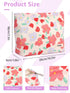 Makeup Bag - Travel Make Up Bag Pink Flower - Floral Cosmetic Bag for Women - Portable Makeup Organizer Bag for Business Trip...