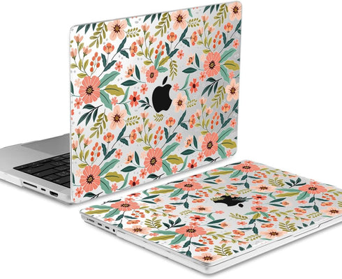 TWOLSKOO Compatible with MacBook Pro 14 inch Case 2023 2022 2021 Release M2 A2779 M1 A2442 Pro/Max Chip with Touch ID, Plastic Hard Shell Case & K...
