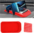 Car Dashboard Phone Holder, Non-Slip Double-Groove Auto Cell Phone Pad Mat with Number Plate, Universal Vehicle Phone Mount for All Smartphones, G...