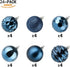 XmasExp 60mm/2.36" Christmas Ball Ornaments Shatterproof Christmas Ornaments Set Decorations for Xmas Tree Balls - 24ct (2.36'', Blue)...