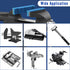4 Inch Magnetic Vise Jaw Pads Covers, 1 Pair Retention Vice Jaw Pads Universal Jaw Covers with Multiple Angle Grooves Design, Vice Soft Jaws for W...