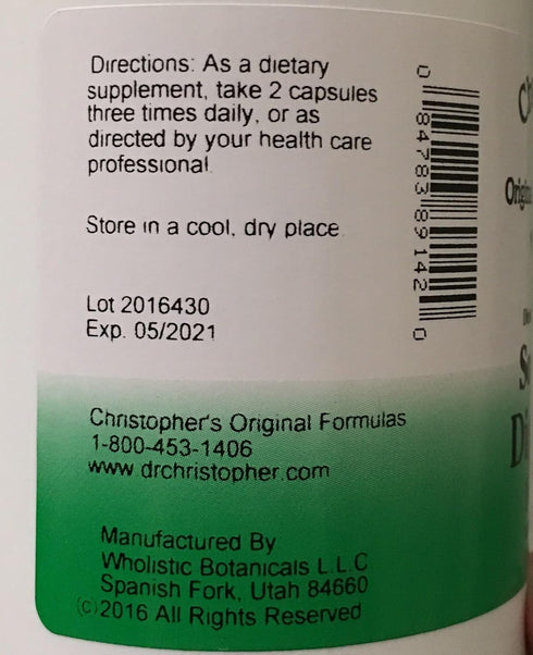 Christopher's Original Formulas Soothing Digestion - 180 Vegetarian Capsules...