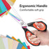 Fabric Scissors, Dressmaking Scissors with Heavy Duty Multi-Purpose Titanium Coated Blades and Comfortable Soft Grip Handles, 25CM, Black/Red...