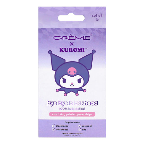 The Crème Shop Kuromi Bye Bye Blackhead Printed Pore Strips | Nose Pore & Blackhead Strips | Pore Cleaner Blackhead Remover for Face | Blackhead R...