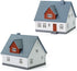 One Set N Scale 1:160 Model Village House Assembled Model Architectural Building Layout JZN02B...
