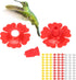CHICIRIS Hummingbird Feeder Flowers,30 Set Hanging Hummingbird Feeder Parts for Hummingbird Feeder Garden Outdoors Supplies (Red)...