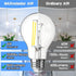 MAXvolador 60W Equivalent E26 LED Filament Light Bulbs, 850LM Daylight White 5000K LED Edison Bulb, Non-Dimmable 6W A19 LED Bulb Medium Base, 4-Pa...