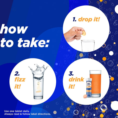 Alka-Seltzer Energy Boost: Caffeine & Guarana, B Vitamins, Supports Mental Alertness and Physical Energy, Daily Energy Supplement, Fizzy Tablets, ...
