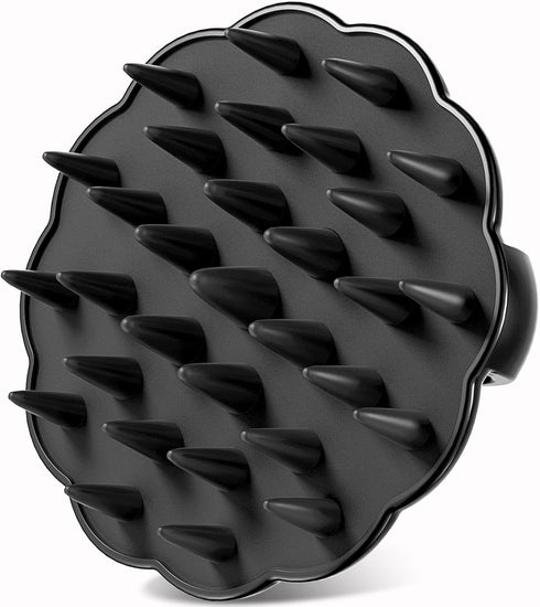 Scalp Massager Hair Growth, Scalp Scrubber Wiht Silicone Bristles, Head Massager Scalp, Wet Dry Hair Care Scalp Scrub for Women Man (Black)...