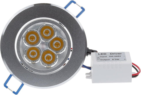 Lemonbest® Dimmable 110V 5W LED Ceiling Light Downlight, Warm White Spotlight Lamp Recessed Lighting Fixture, Halogen Bulb Replacement (2pcs)...