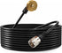 UAYESOK NMO Trunk Fix Bracket lip Antenna Mount 3/8" to 3/4" Hole Mount with 13ft/4M PL259 Connector RG-58 Coax Cable for Yaesu Vertex Kenwood Mob...