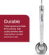 Zyliss Premium Stainless Steel Measuring Spoons - Stainless Steel Measuring Spoon Set - Dry Ingredient Nesting Measuring Spoons - Premium Bakeware...