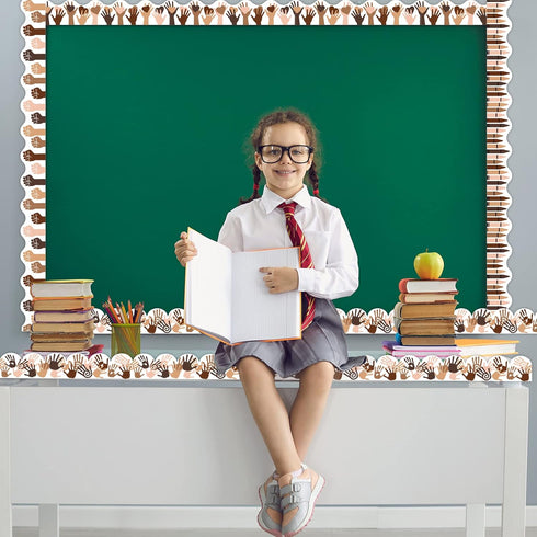 69ft Diversity Bulletin Board Borders Equality Growth Mindset Bulletin Trim Borders for School Classroom Sunday School Office Party Wall Decor...