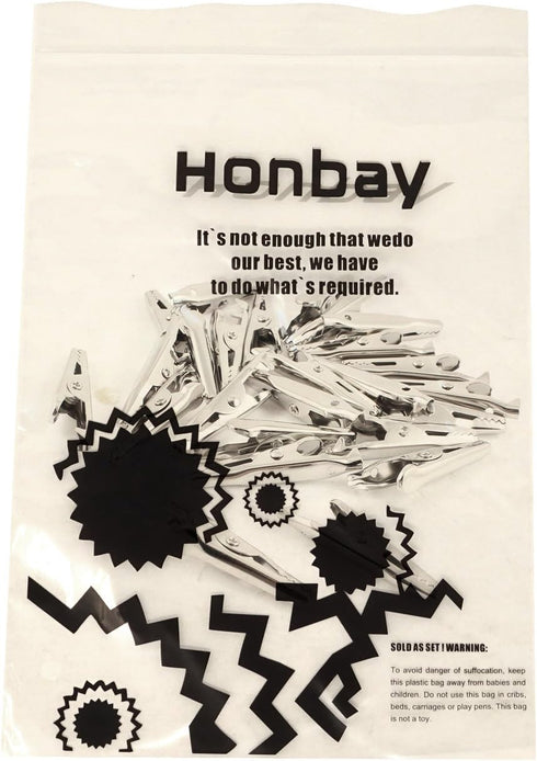 Honbay 25Pcs Silver Tone Alligator Clips Test Lead Crocodile Clamps...