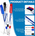 4 Pcs Deep Reach Markers Long Nose Marker Waterproof Deep Hole Marker Carpenter Ink Marker 30 mm Reach Permanent Markers and Marker Pens for Carpe...