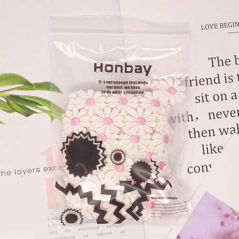 Honbay 5 Yards Decorating Lace Embroidered Trim Ribbons for Sewing or Craft Decoration (Daisy Pink)...