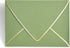 A7 sage green Envelopes 5 x 7 With Gold Border,- 25 Pack,For 5x7 Cards| Quick Self Seal| for Weddings, Invitations, Photos, Graduation, Baby Showe...